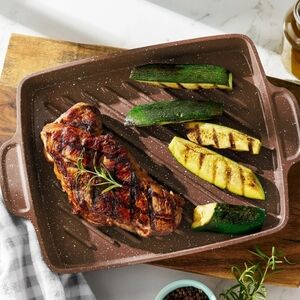 💕 2025 Pioneer Woman Brown Speckle Cowboy Grill Pan
